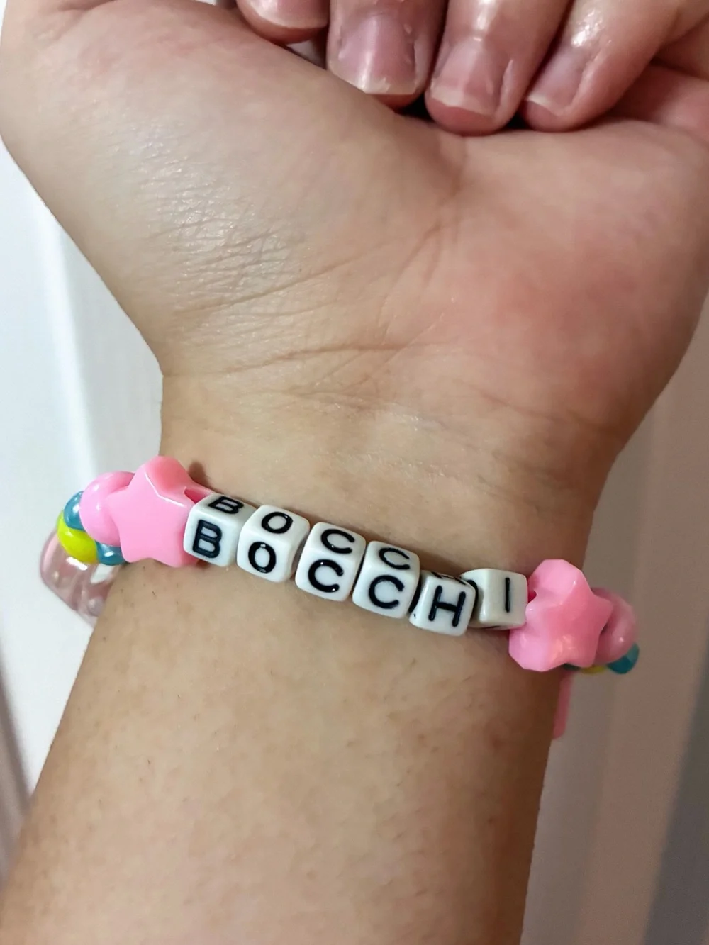 Bocchi the Rock: Bocchi / Hitori Gotoh Inspired Kandi Bracelet